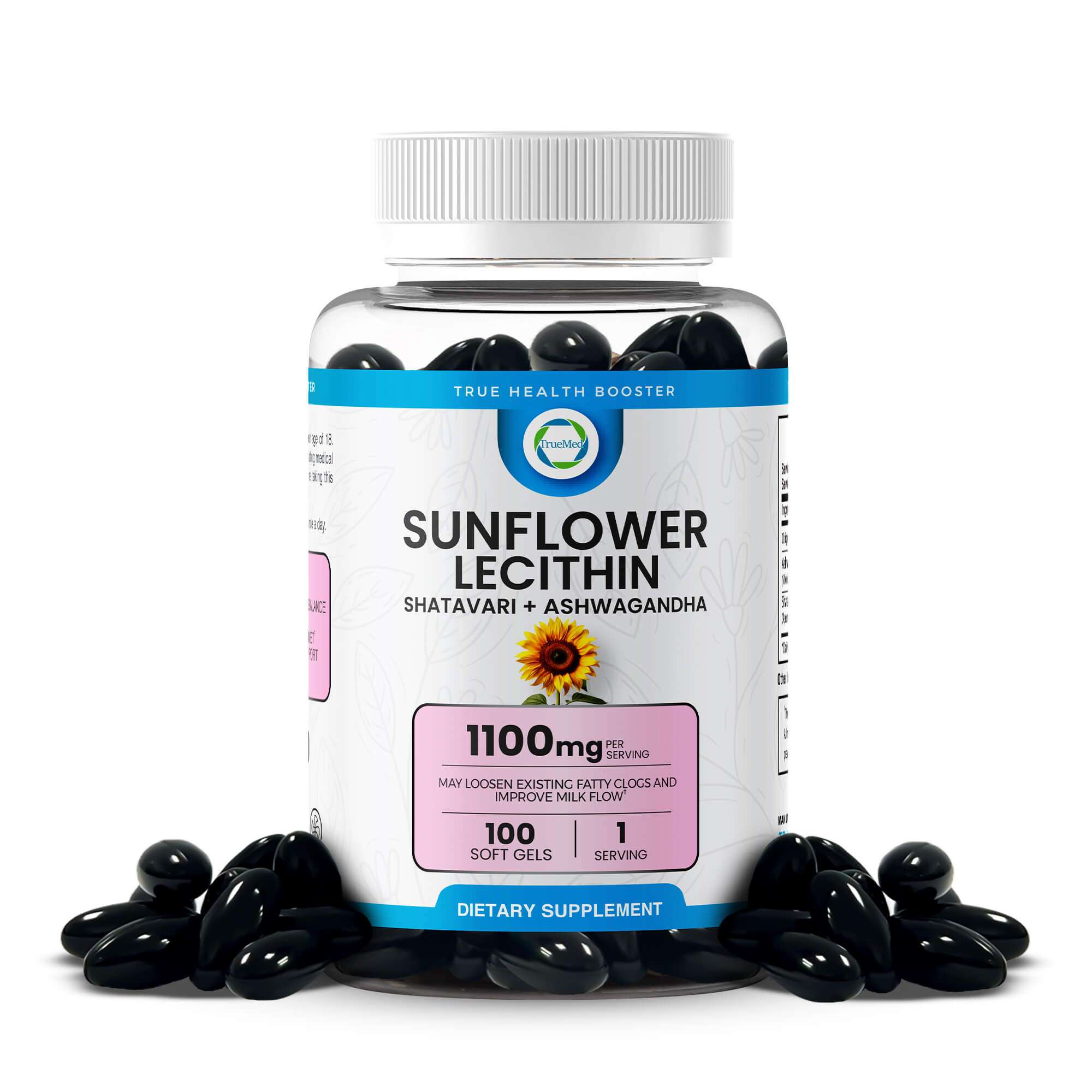 Sunflower Lecithin with Shatavari & Ashwagandha - 1100 mg